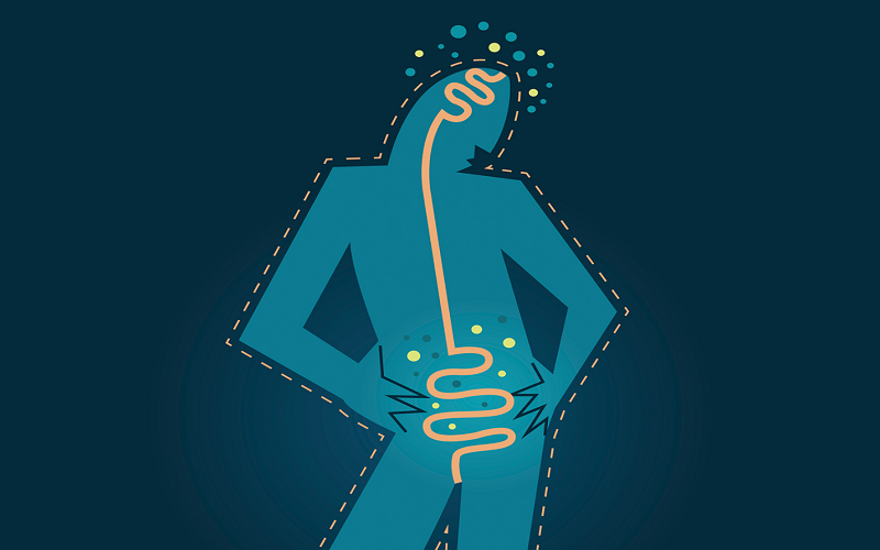 روده و ام اس